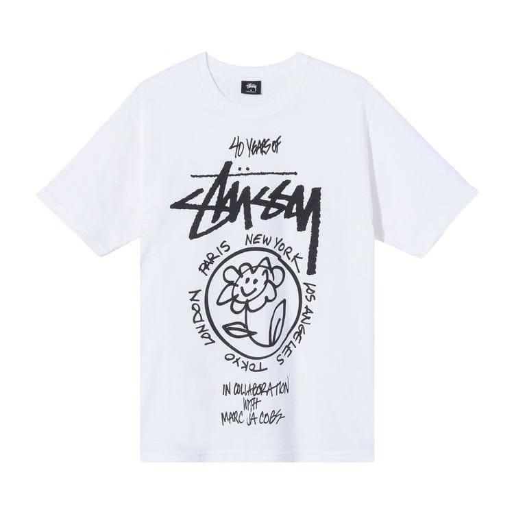Stussy x Marc Jacobs World Tour Collection T-Shirt White