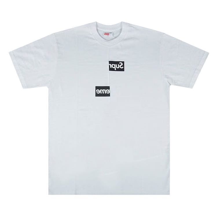 Supreme x Comme des Garçons Shirt Split Box Logo T-Shirt White