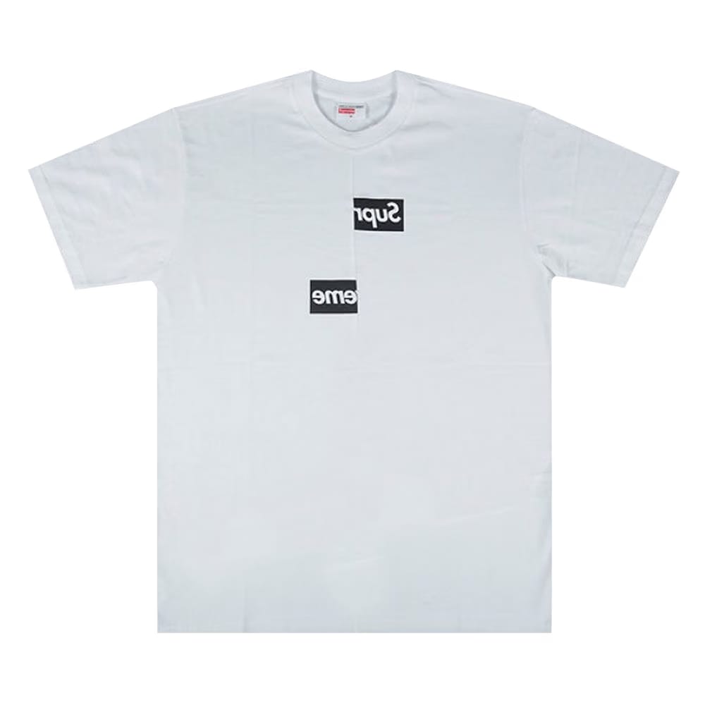 Supreme x Comme des Garçons Shirt Split Box Logo T-Shirt White