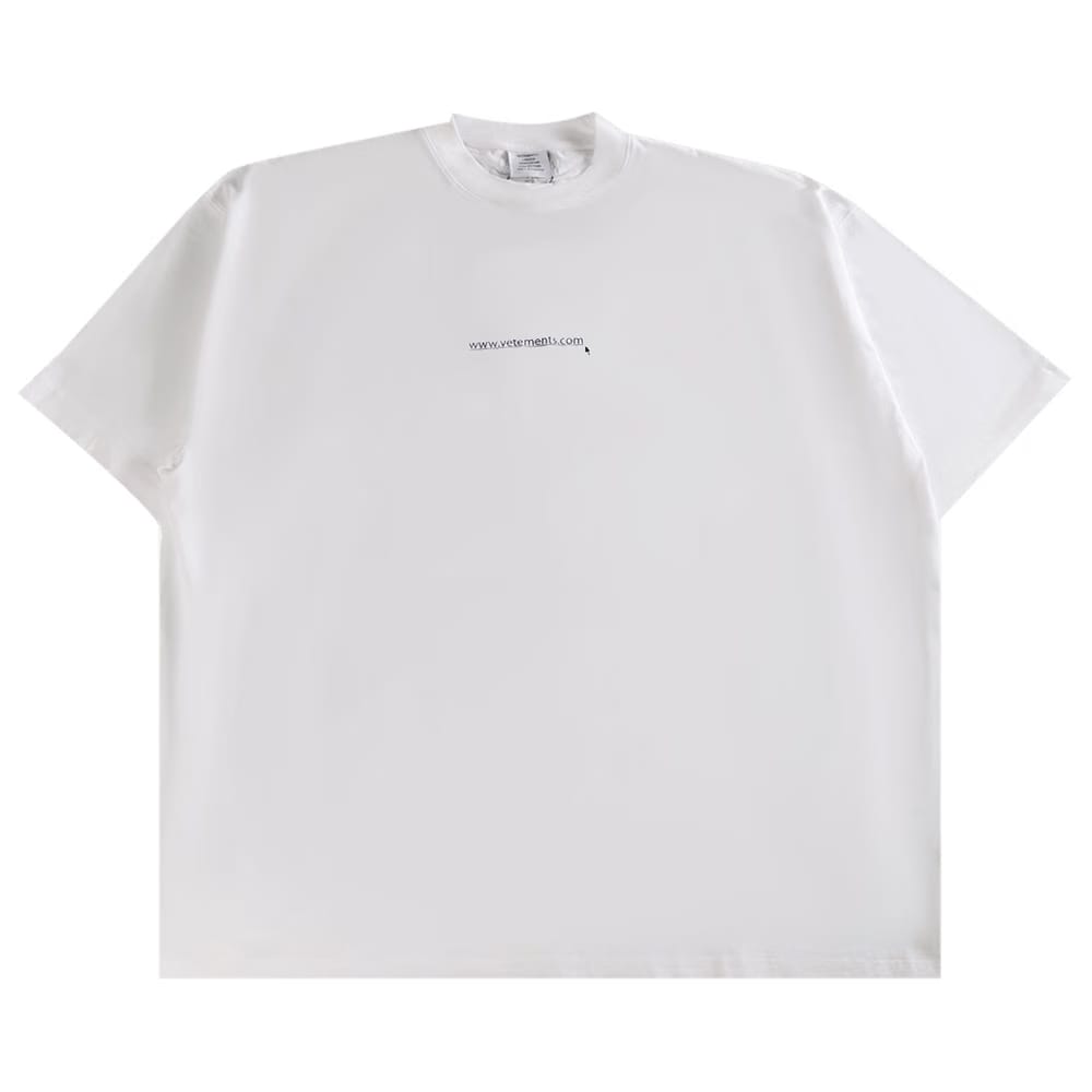 Vetements Website Oversized T-Shirt White
