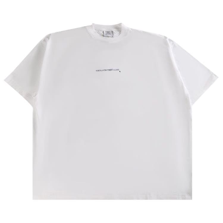 Vetements Website Oversized T-Shirt White