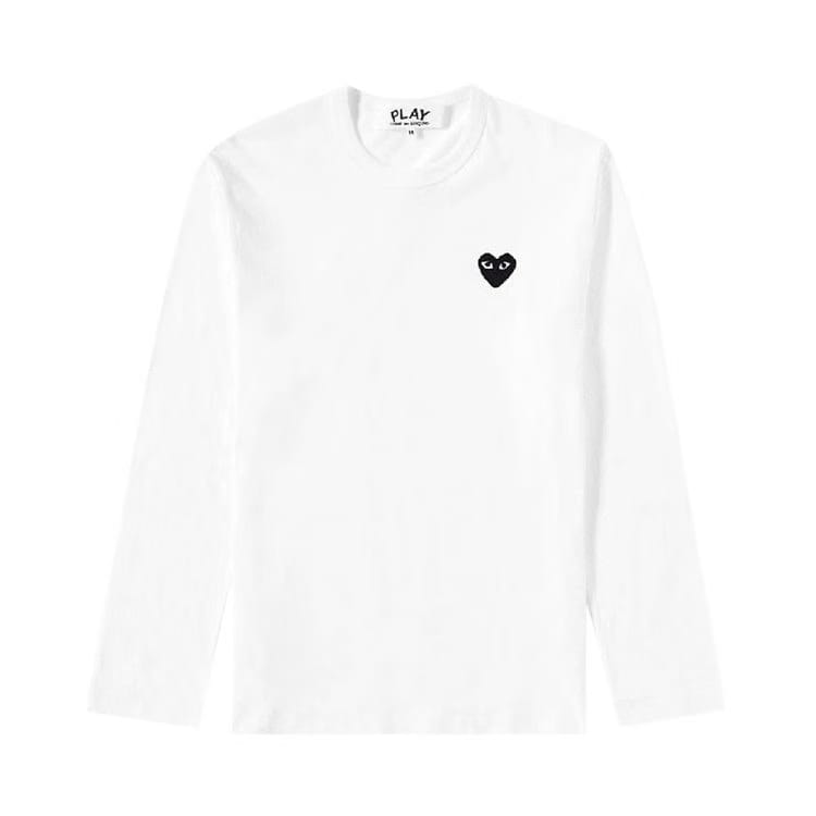 Comme des Garçons PLAY Heart Logo Long-Sleeve T-Shirt White