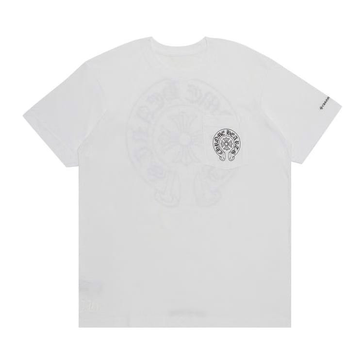 Chrome Hearts Horseshoe Logo Pocket T-Shirt White