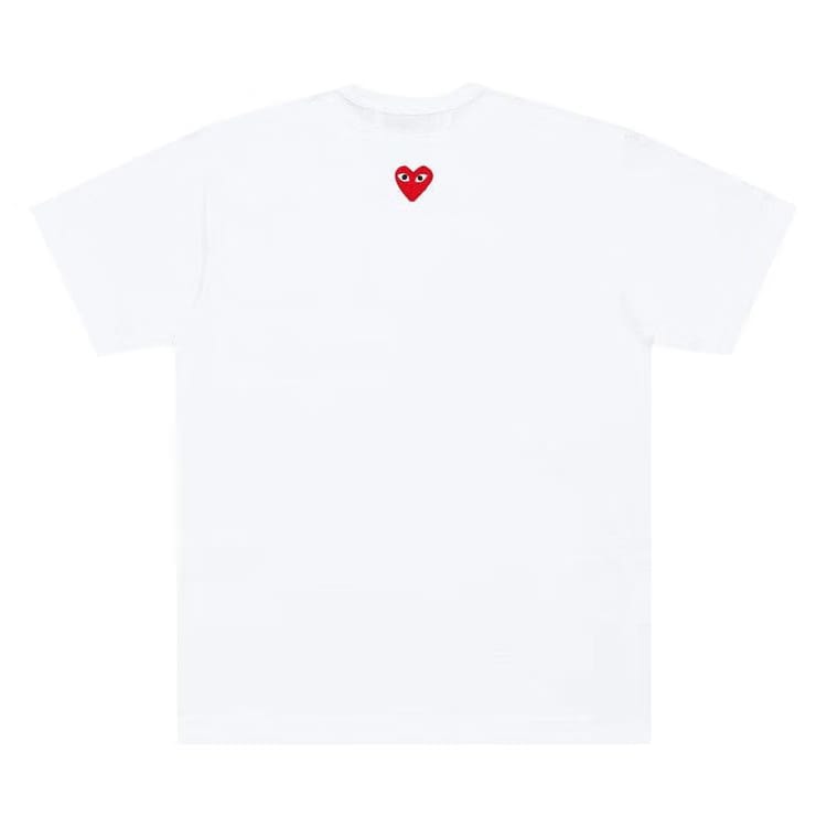 Comme des Garçons PLAY Heart Back Emblem T-Shirt White