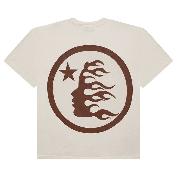 Hellstar Classic T-Shirt (Gel Print) White/Brown