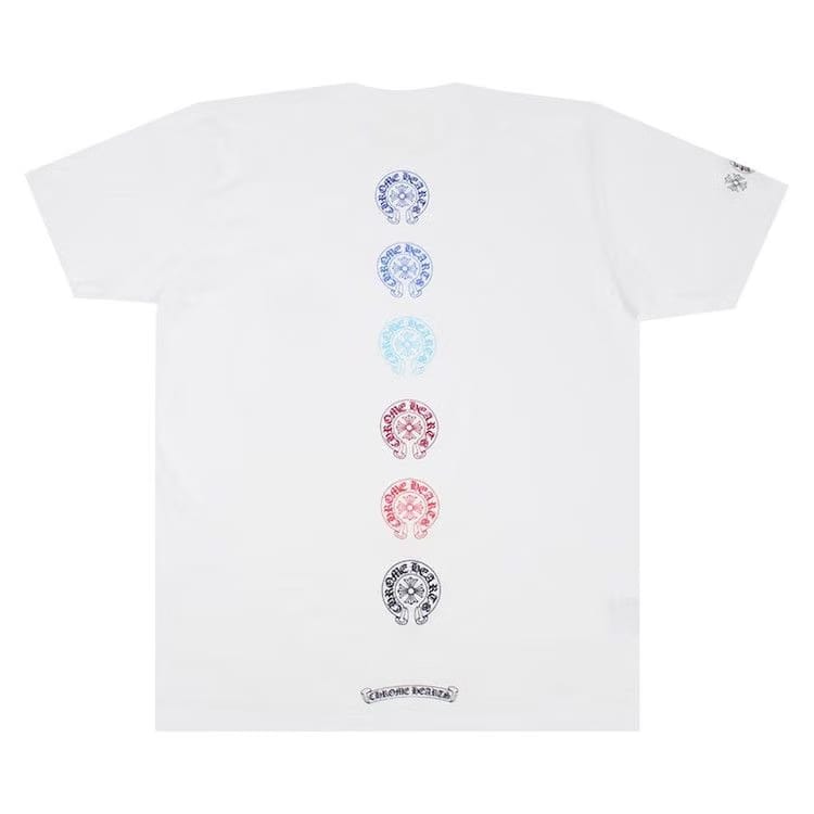Chrome Hearts Multicolor Horseshoe T-Shirt White