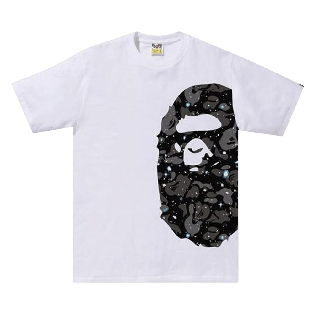 BAPE Space Camo Side Big Ape Head T-Shirt White