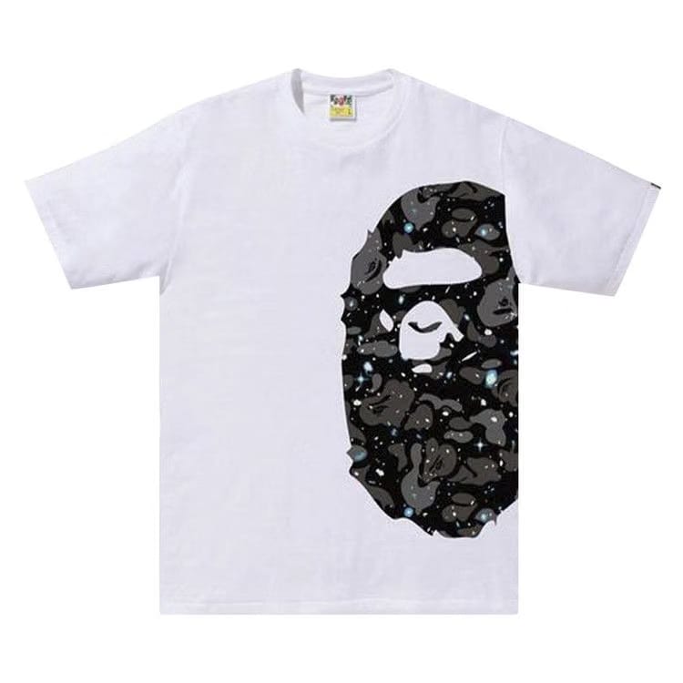 BAPE Space Camo Side Big Ape Head T-Shirt White