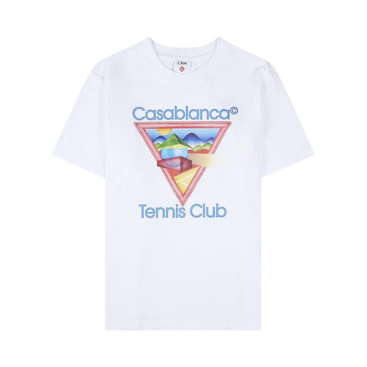 Casablanca Tennis Club Icon Printed T-Shirt White