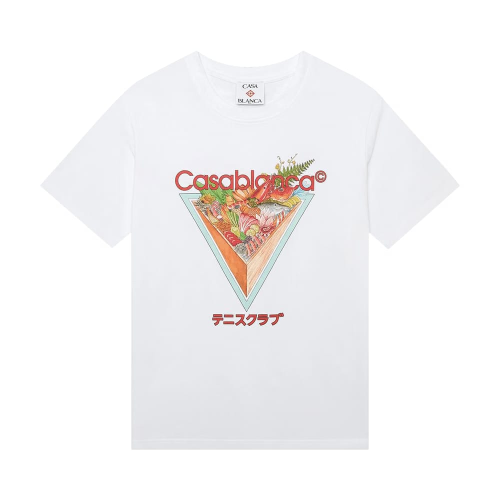 Casablanca Tennis Club Icon Printed T-Shirt White