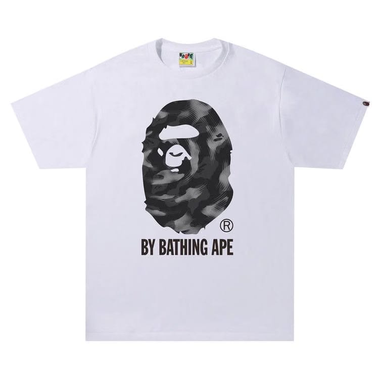 BAPE Stroke Camo By Bathing Ape T-Shirt White/Black