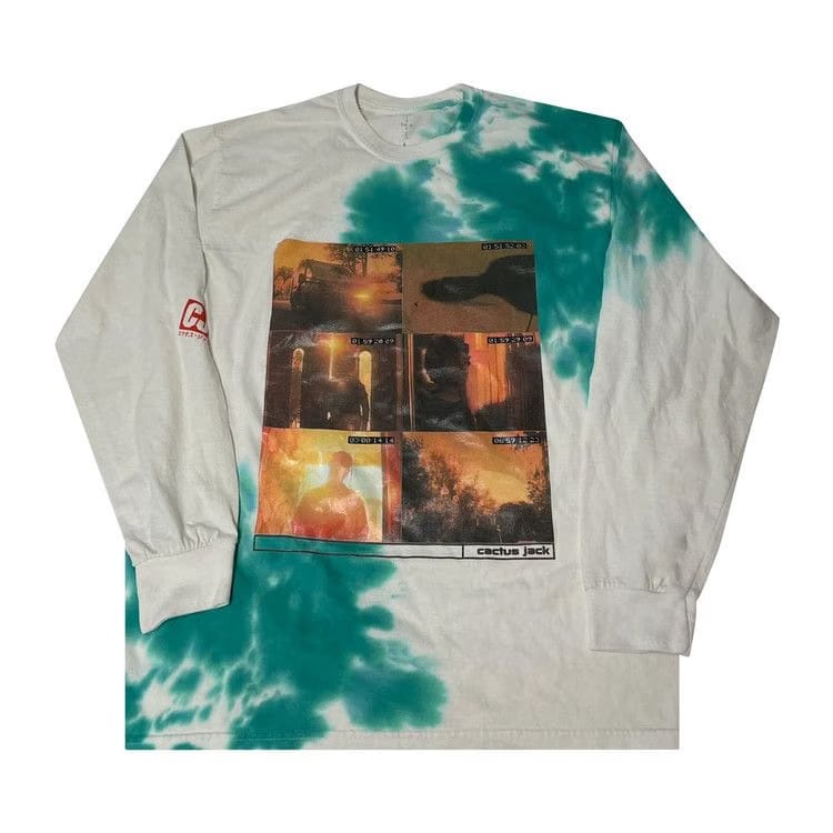 Cactus Jack by Travis Scott Something's Coming II Long-Sleeve T-Shirt White Bleach