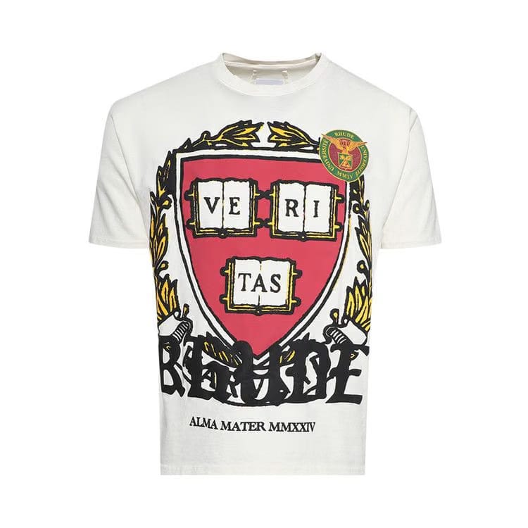 Rhude Runway Plaque T-Shirt Vintage White