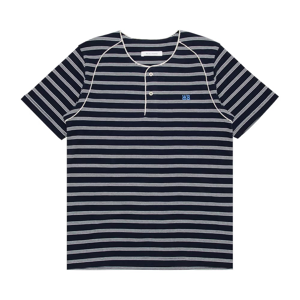 Wales Bonner Isaiah T-Shirt Navy/White