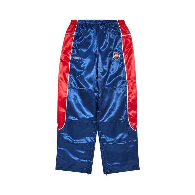 Supreme Satin Track Pant Navy