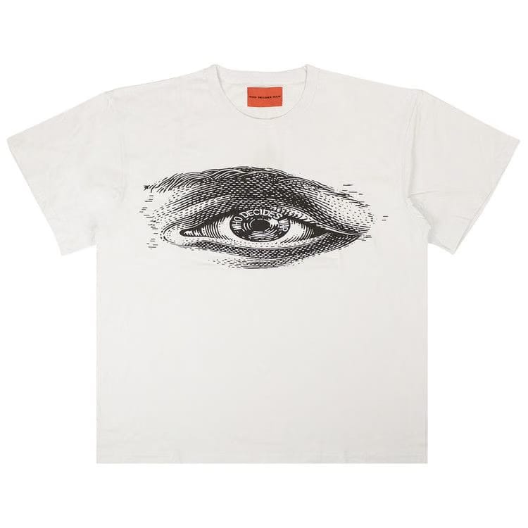 Who Decides War Eye Shorts-Sleeve Jersey T-Shirt White