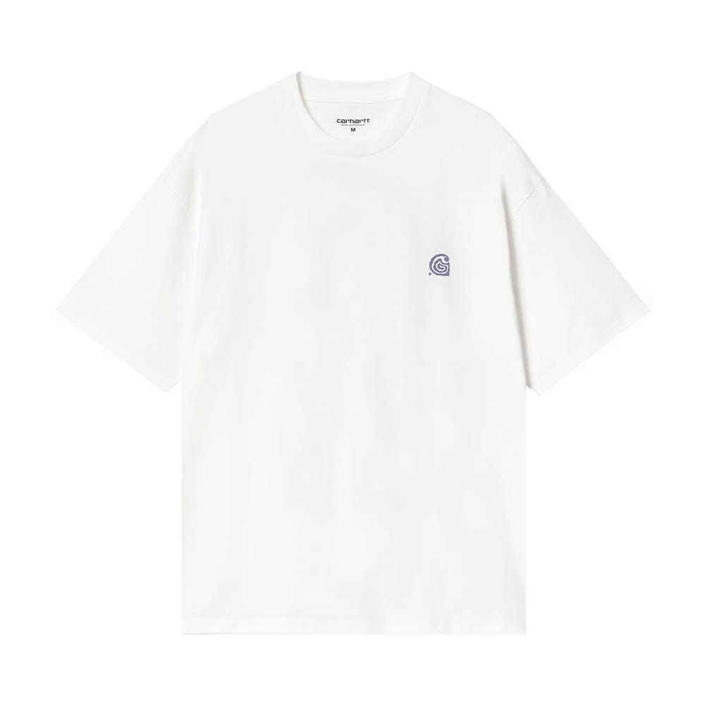 Carhartt WIP Shorts-Sleeve Helix T-Shirt White