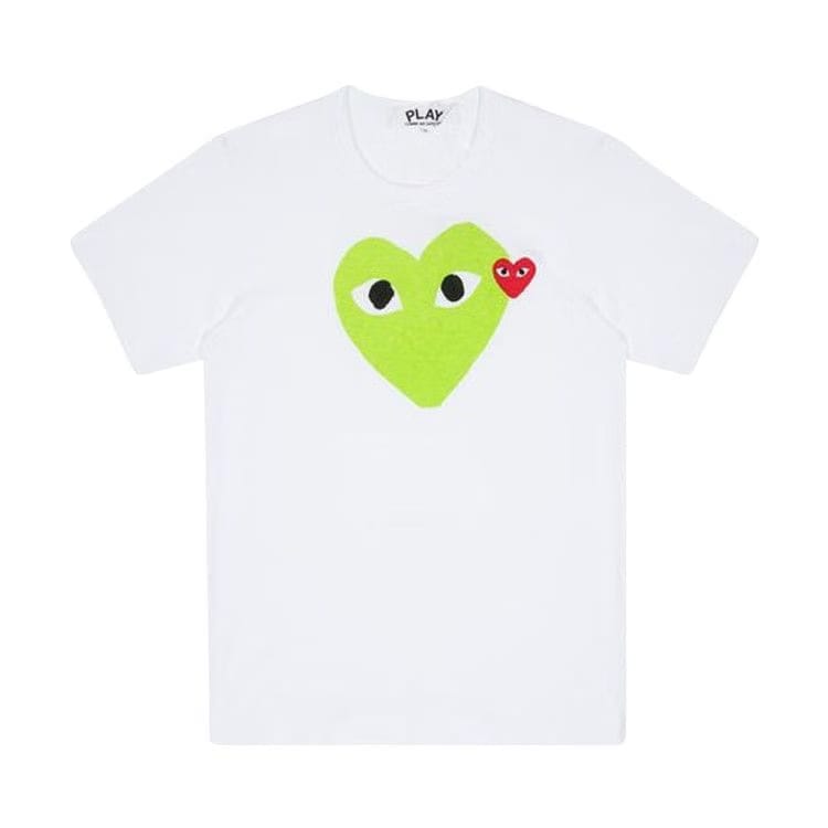 Comme des Garçons PLAY Heart Logo T-Shirt White/Green