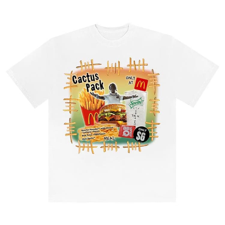 Cactus Jack by Travis Scott x McDonald's Cactus Pack Vintage Bootleg T-Shirt II White