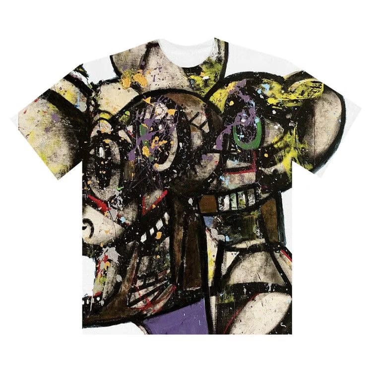 Cactus Jack by Travis Scott Portrait Of Travis T-Shirt White