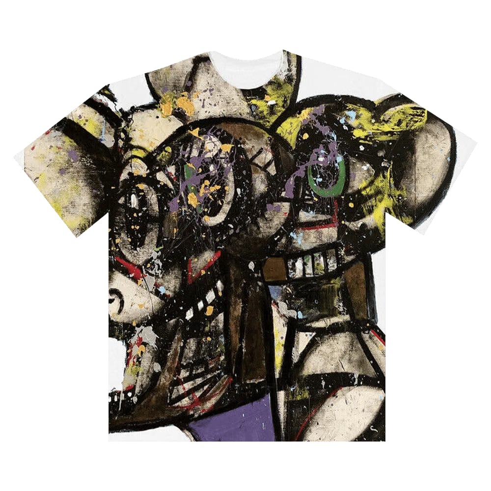 Cactus Jack by Travis Scott Portrait Of Travis T-Shirt White