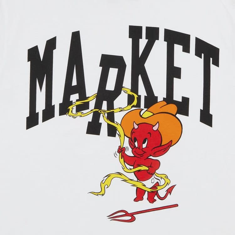 Market Hot Stuff Cowboy Arc T- Shirt White