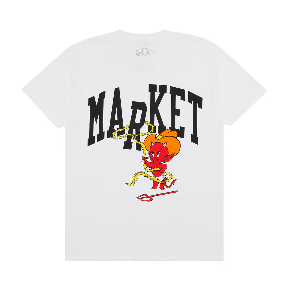 Market Hot Stuff Cowboy Arc T- Shirt White