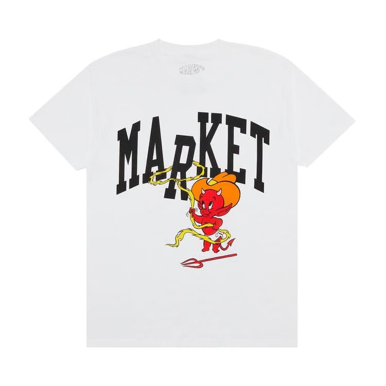 Market Hot Stuff Cowboy Arc T- Shirt White