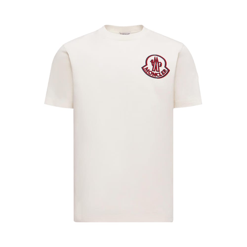 Moncler Shorts-Sleeve T-Shirt White