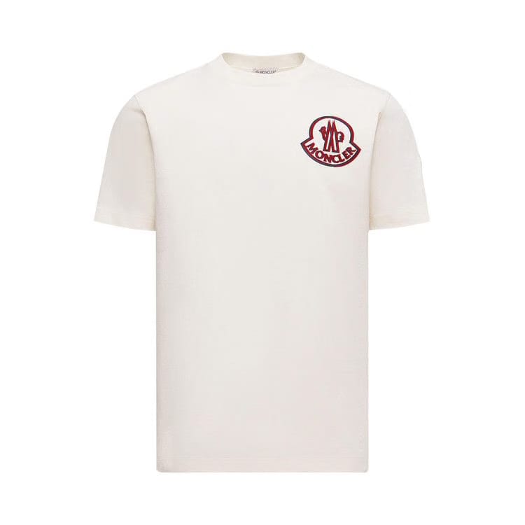 Moncler Shorts-Sleeve T-Shirt White