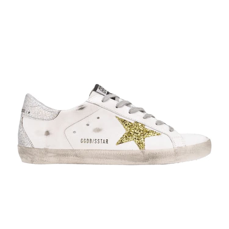 Golden Goose Wmns Superstar 'White Gold Silver Glitter'