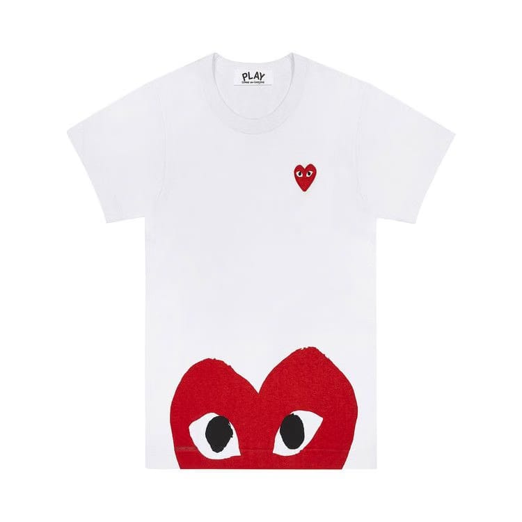 Comme des Garçons PLAY Bottom Heart Eye T-Shirt White/Red