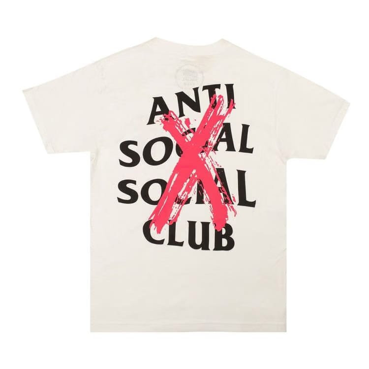 Anti Social Social Club Cancelled Shorts-Sleeve T-Shirt White