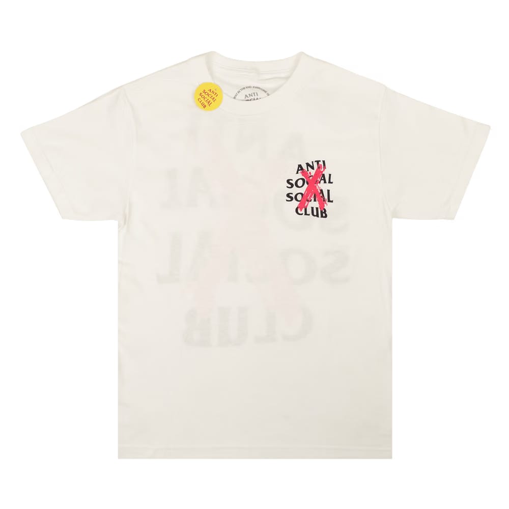Anti Social Social Club Cancelled Shorts-Sleeve T-Shirt White