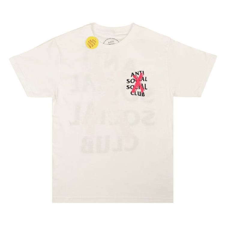 Anti Social Social Club Cancelled Shorts-Sleeve T-Shirt White