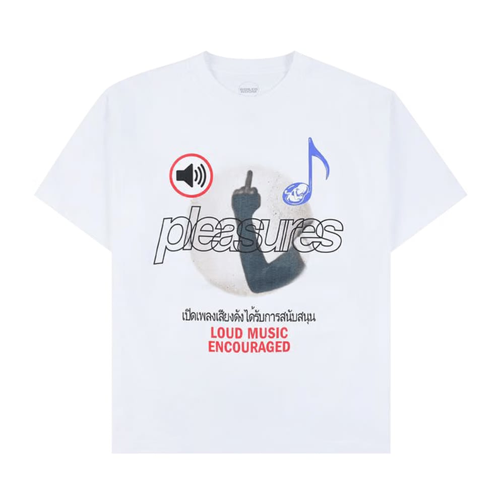 Pleasures Loud Music T-Shirt White