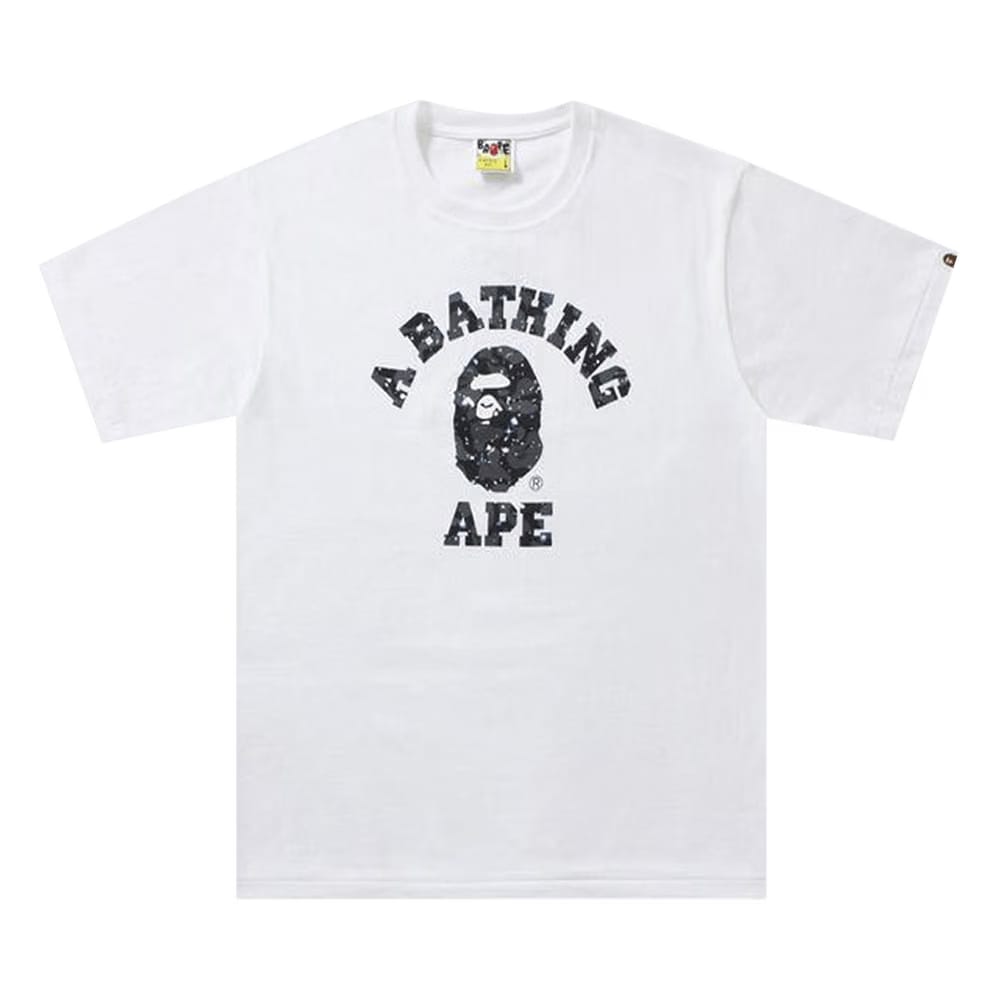 BAPE Space Camo College T-Shirt White