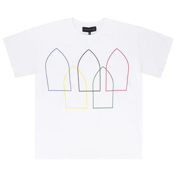 Who Decides War Interwoven Windows T-Shirt White