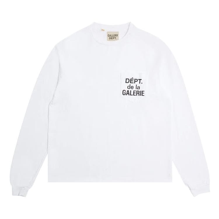 Gallery Dept. Dept. De La Galerie Long-Sleeve Pocket T-Shirt White