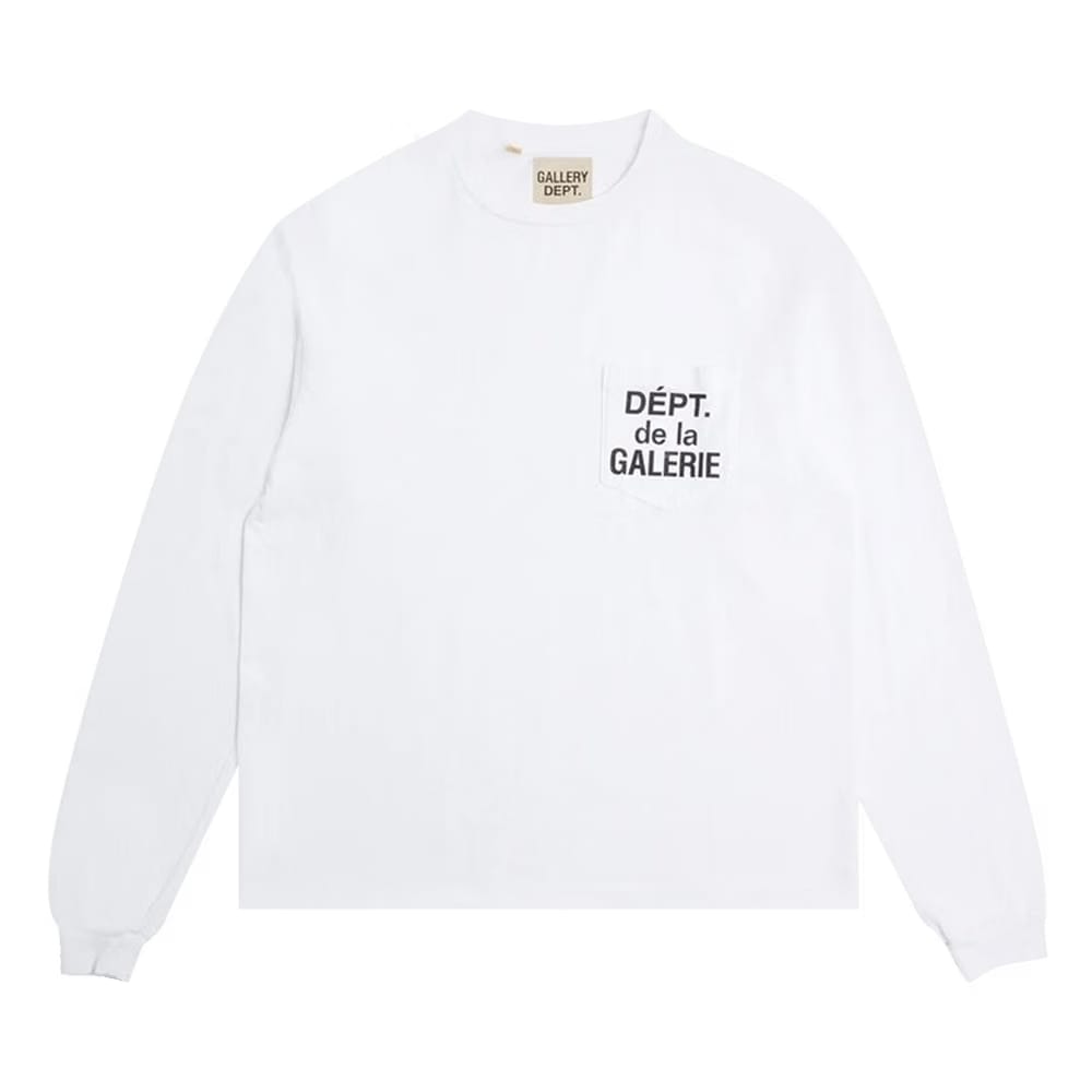 Gallery Dept. Dept. De La Galerie Long-Sleeve Pocket T-Shirt White