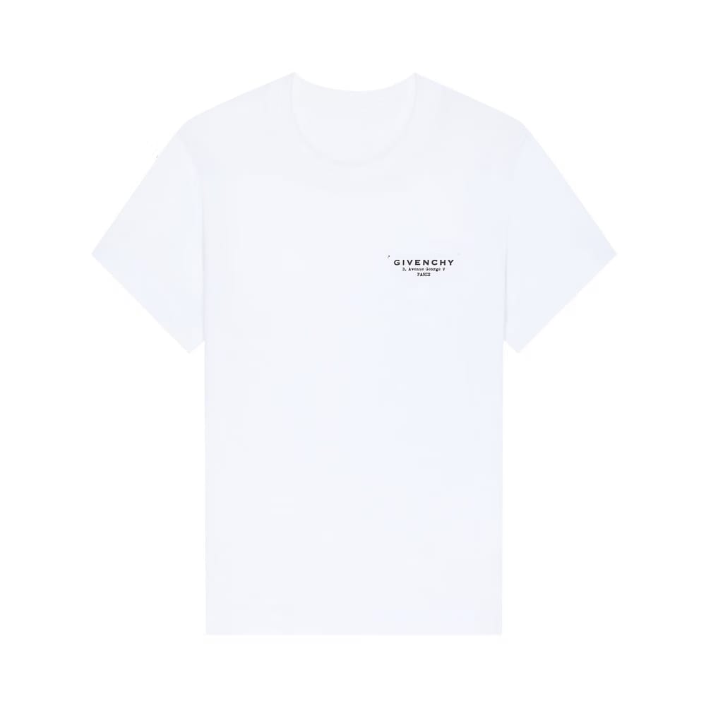 Givenchy Logo Printed Crewneck T-Shirt White
