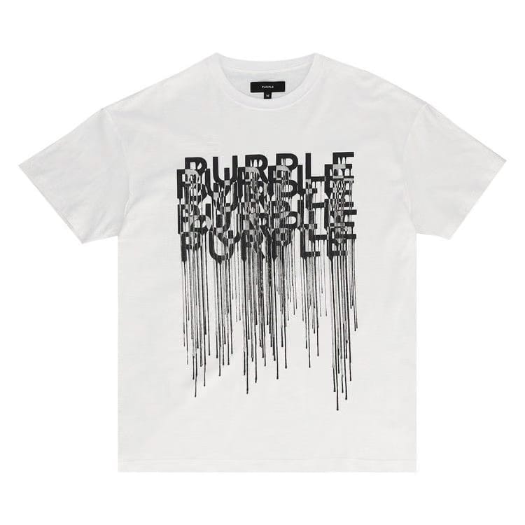 PURPLE BRAND Textured Inside Out T-Shirt White