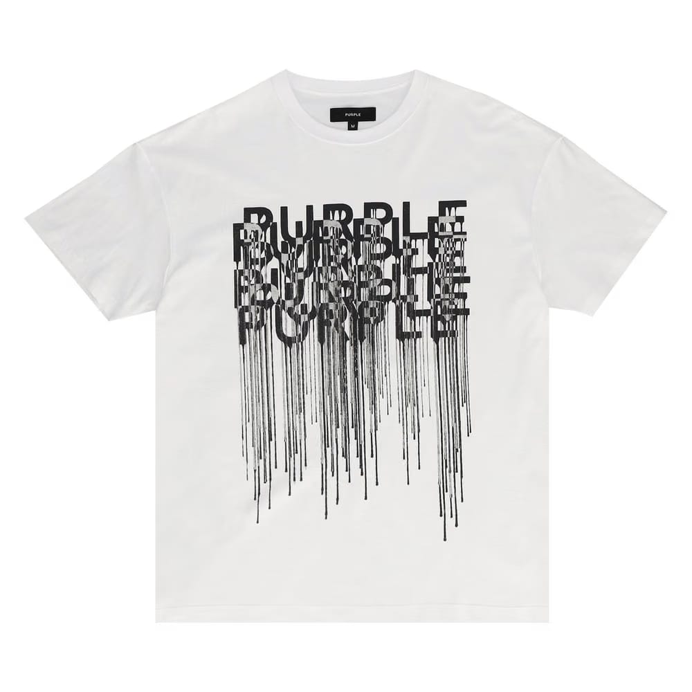 PURPLE BRAND Textured Inside Out T-Shirt White