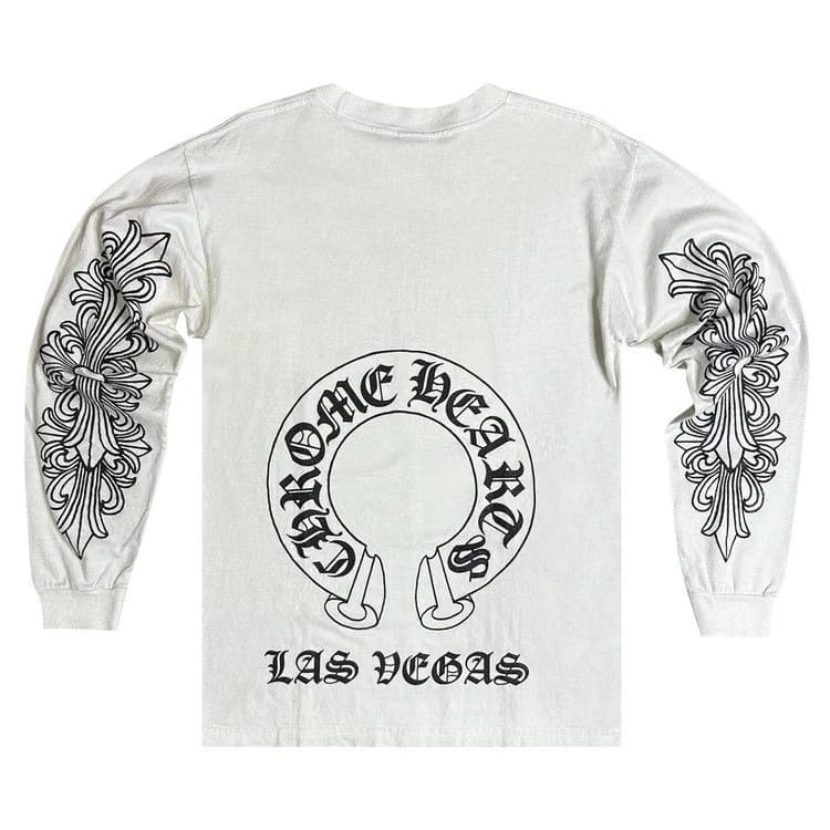 Chrome Hearts Las Vegas Exclusive Long-Sleeve T-Shirt White/Black