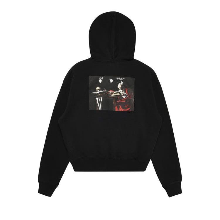 Off-White Caravag Paint Over Hoodie Black