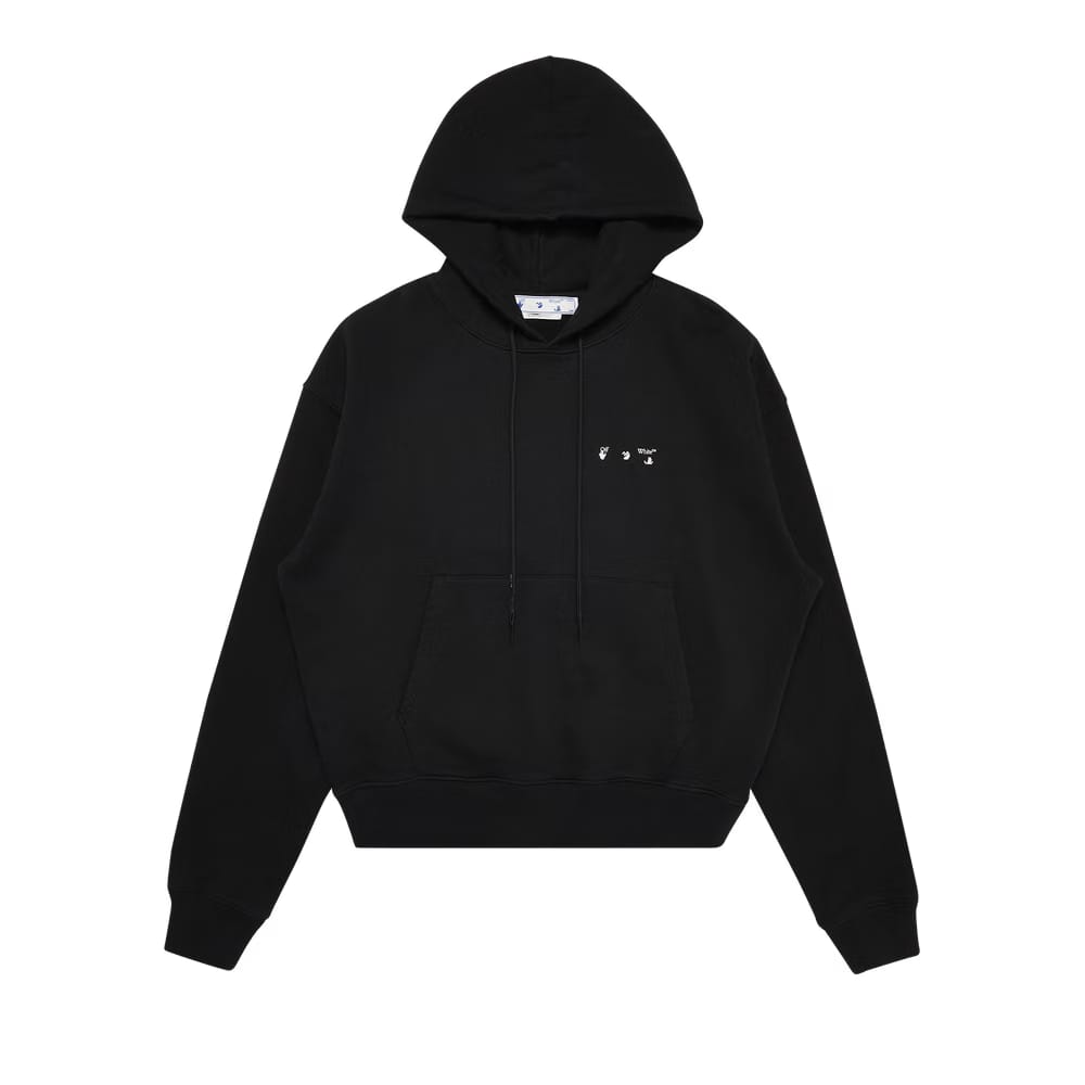 Off-White Caravag Paint Over Hoodie Black