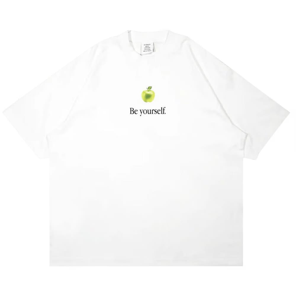 Vetements Be Yourself Oversized T-Shirt White