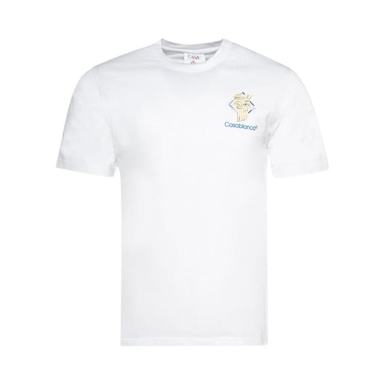 Casablanca Diamond Column T-Shirt White