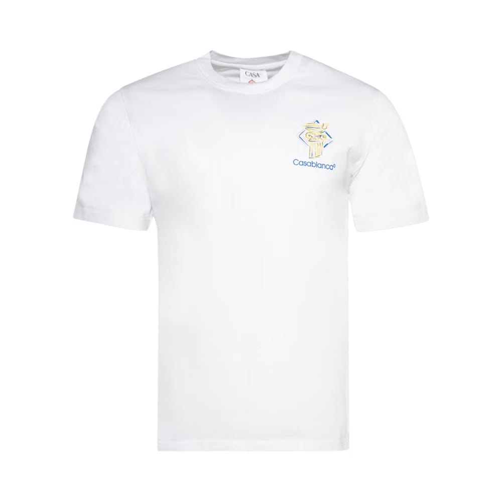 Casablanca Diamond Column T-Shirt White