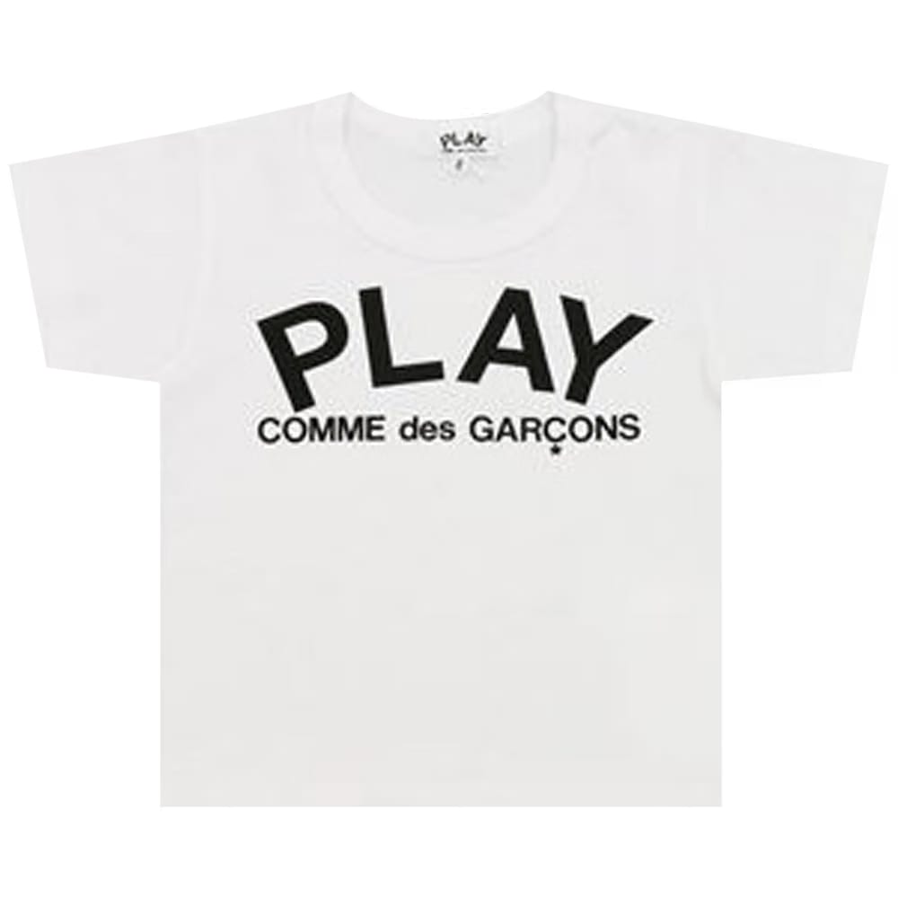 Comme des Garçons PLAY Kids Logo T-Shirt White